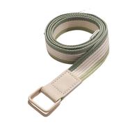 LNNXSZ Canvas Belts For Men Nylon Canvas Women's Student Non Punching Elastic Stripe Belt Korean Casual Trend Denim Work Pants(Green)