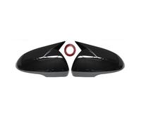 Lnojxxk Bracket Bar For KIA K5 For Optima 2016-2019 Car Sticking Rearview Side Mirror Cover Wing Cap Exterior Door Case Trim Carbon Fiber GPS Stand(Gloss Black)