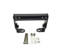 Lnojxxk Crossbar mount For Universal Motorcycle Accessories GPS Navigation Plate Bracket Support Expansion Crossbar Phone Holder Stand Plate Bracket(Black)