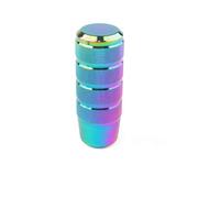 Lnojxxk Gear Shift Lever Knob Aluminum Knurled Shifter Lever Knob Gear Shift Knob Manual Transmission(Chrome)