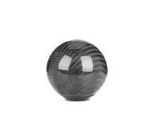 Lnojxxk Gear Shift Lever Knob M8x1.25 M10x1.25 M10x1.5 Universal Car Gear Shift Knob Head Shifter Lever Aluminum Round Ball Shape(Black Carbon Fiber)