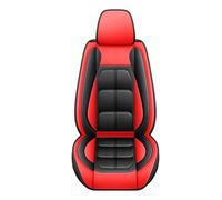 Lnojxxk Seat Covers For Car With Soft Cushion Full Package Seat Cover Universal Car All Season Protector Mat(JZ-Muscle-Red 1Piece)