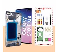 LNONLS for Samsung Galaxy S10 Plus LCD Display Screen Assembly Replacement for Samsung Galaxy S10Plus LCD Touch Digitizer Screen with Frame S10+ 6.4" G975U G975FD G975A without fingerprint Black