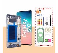 LNONLS Galaxy S10 LCD Display Screen Assembly Replacement for Samsung Galaxy S10 LCD Touch Digitizer Screen with Frame 6.1" G973U G973FD Black(Fingerprint Recognition is not Supported)