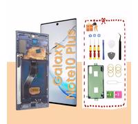LNONLS OLED For Samsung Galaxy Note 10 Plus LCD Screen Replacement with Frame Note 10+ 5G Display Screen Touch Digitizer Assembly Toolkit N975F N975U Black