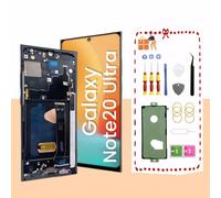 LNONLS OLED for Samsung Galaxy Note20 Ultra 5G LCD Display Screen Assembly Replacement for Samsung Note 20 Ultra Touch Digitizer Screen with Frame Toolkits N985U N986U (Black)