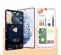LNONLS OLED for Samsung Galaxy S21 Plus 5G LCD Display Screen Assembly Replacement for Samsung S21 Plus 5G OLED Touch Digitizer Screen with Frame Tools S21+ G996U G996B 6.7" Black