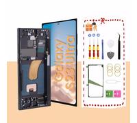 LNONLS OLED for Samsung Galaxy S23 Ultra 5G LCD Display Screen Assembly Replacement for Samsung S23 Ultra Touch Digitizer Screen with Frame Toolkits S918U S918A US Version (Black)