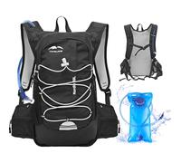 Lnopever 20L Hydration Backpack with Water Bladder: Multi-pocket Water Backpack with Hydration Bladder Compartment Lightweight MTB Rucksack with Water Bladder Running Rucksack for Men Women