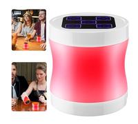 LNOYGN Electric Dice Cup, Led Dice Roller Rechargeable, Simulates the Sound of Real Dice Shaking Includes 3 Dice Game Modes, Electronic Dice Generator for KTV Pub Bar Party Game(White)