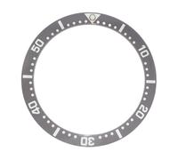 LNQKJXIIA 1pc Ceramic Watch Bezel Black Insert 38mm*31.5mm, Accessories Parts for SKX007 Modding(Bezel 3)