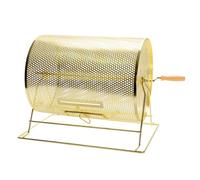 LNQKJXIIA Brass Raffle Drum, Manual Lottery Spinner Wheel for Bingo Games, Entertainment Venues & Malls