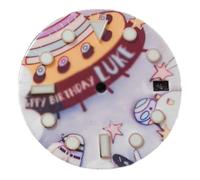 LNQKJXIIA Cartoon Spaceship Luminous Watch Dial 28.5MM for NH35/36/4R/7S Movement