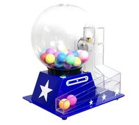 LNQKJXIIA Electric Lottery Machine with 80 Balls, Acrylic Bingo Cage & Roulette Wheel for Venues & Malls