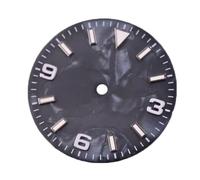 LNQKJXIIA Luminous Blue Green Dial Watch for NH35 NH36 Movement, 29mm, Silver/Black/Orange