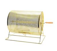 LNQKJXIIA Manual Brass Raffle Drum Metal Lottery Machine and Bingo Cage with Balls, Perfect for Family Gatherings and Casino Games(M)