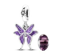 LNQOBU 925 Sterling Silver Charms Color-changing Chameleon Dangle Charm Beads Glow in the Dark Charme fits Pandora Bracelets and Necklace Jewelry Gift for Women