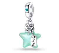 LNQOBU 925 Sterling Silver Charms Color-changing Chameleon Dangle Charm Beads Glow in the Dark Charme fits Pandora Bracelets and Necklace Jewelry Gift for Women