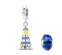 LNQOBU 925 Sterling Silver Charms Color-changing Chameleon Dangle Charm Beads Glow in the Dark Charme fits Pandora Bracelets and Necklace Jewelry Gift for Women