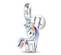 LNQOBU 925 Sterling Silver Charms Color-changing Chameleon Dangle Charm Beads Glow in the Dark Charme fits Pandora Bracelets and Necklace Jewelry Gift for Women