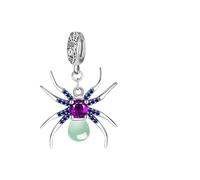 LNQOBU 925 Sterling Silver Charms Color-changing Chameleon Dangle Charm Beads Glow in the Dark Charme fits Pandora Bracelets and Necklace Jewelry Gift for Women