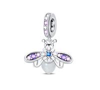 LNQOBU 925 Sterling Silver Charms Color-changing Chameleon Dangle Charm Beads Glow in the Dark Charme fits Pandora Bracelets and Necklace Jewelry Gift for Women