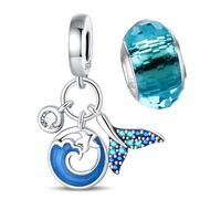 LNQOBU 925 Sterling Silver Charms for Bracelets Music Butterfly Charm Beads Pendants Compatible with Pandora bracelets Jewelry Gifts for Womens