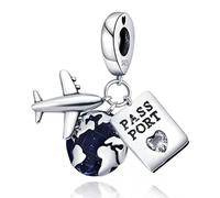 LNQOBU 925 Sterling Silver Pendant Charms for Bracelets - Glow in the dark Charms Beads fit women's Bracelets and Necklaces for Woman Jewelry Gifts