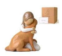 Lnrkai Pet Memorial Gifts for Loss of Dog, Dog Passed Away Remembrance Gift, Hand-Sculpted Resin Loss of a Dogs Death Sympathy Gifts for Pet Lovers Pets Adoption