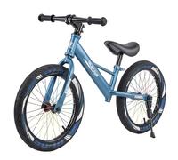 LNRLZYLS 16 Inch Kids Balance Bike with Air Tires - Flashing Wheels, Adjustable Seat, Carbon Steel Frame with Carry Handle, Kickstand - No Pedal Training Bicycle for Boys & Girls Ages 5-8