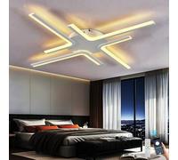 lnrosy Living Room Lights with Dimmable, 30w Cold White 6000k Ceiling Light,with Remote Control and Timer,Lights for Bedroom with Silent,for Hallway, Aisle,Kitchen, Kids Bedroom