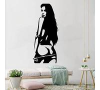 LNSIN Sexy Lady Wall Decals Beauty Salon Decorative For Women's Bedroom Livingroom Art Decor sexy lady woman Wallpaper Stickers57x137cm