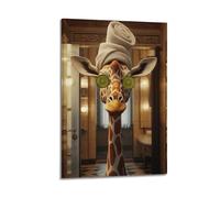 LNSIZH Abstract Art Animal Poster Giraffe Poster Decorative Painting Canvas Wall Posters And Art Picture Print Modern Family Bedroom Decor Posters 20x30inch(50x75cm)