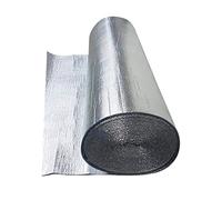 Lnsulation Radiator,Insulation Aluminium Double Al Self-Adhesive Aluminium Foil Reflective Layers Heat Reflective Reflector Bubble Foil Insulation Insulating Wrap for Wall Loft Door Floor(1x25m)