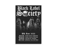 LNSXYSCQ Black Label Society Music Album Covers of Popular Singers Series Canvas Poster Wall Art Decorative Painting Bedroom Painting Posters08x12inch(20x30cm) Unframe-style