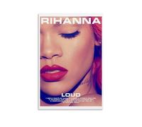 LNSXYSCQ Rihanna Music Album Covers of Popular Singers Series Canvas Poster Wall Art Decorative Painting Bedroom Painting Posters12x18inch(30x45cm) Unframe-style