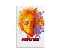 LNSXYSCQ Simply Red Music Album Covers of Popular Singers Series Canvas Poster Wall Art Decorative Painting Bedroom Painting Posters16x24inch(40x60cm) Unframe-style