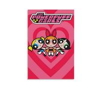 LNSXYSCQ The Powerpuff Girls Classic Anime Cartoons Series Canvas Poster Wall Art Decorative Painting Bedroom Painting Posters20x30inch(50x75cm) Unframe-style