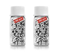 LNSYSNS 600-Piece Flint Stone Set with Storage Bottle, 2.2 × 5 mm Replacement Flints, Universal Lighter Flints for Zippo and Clipper Lighters (Silver)