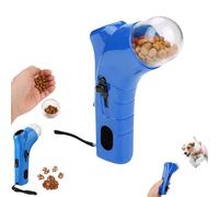 Lnteractive Cat Treat Dispenser Toy & Dog Training Launcher - Pet Feeding Puzzle Game for Indoor & Outdoor Play, Mental Stimulation for Puppies, Cats, and Medium Adult Dogs (blue)