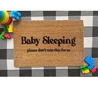 Lnteresting Doormat - Funny 'Please Don't Ruin it for us' Door Mat - 30X18 Inch - New Parents Gift