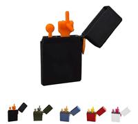 Lnteresting Middle Finger Lighter Gift With A Novel And Unique Shape Suitable For Home And Office Desktop Decoration (Black)