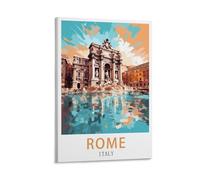 LNUYITR Italy Rome Vintage Travel Posters 08x12inch(20x30cm) Canvas Art Posters And Wall Art Picture Prints Modern Home Bedroom Decor Posters