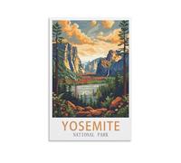 LNUYITR Yosemite National Park Vintage Travel Poster 16x24inch(40x60cm) Canvas Art Posters And Wall Art Picture Prints Modern Home Bedroom Decor Posters