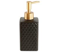 Lnvnoaua Soap Dispenser, Ceramic, Black, Standard Size