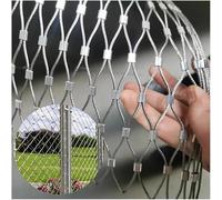 LNW Stainless Steel Garden Net Stainless Steel Rope Net, Flexible Cable Balustrade Mesh, Balcony Stair Wire Protection For Garden Farm Boundary Protecting the Garden