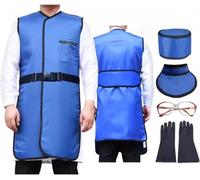 LNW X-ray Protective Lead Apron Suit Set，X-Ray Vest With Thyroid Shield Collar Hat Glasses Gloves X-Ray Shields