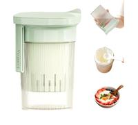 Lnwwrv 900ML Portable Yogurt Strainer Cup, Compact Greek Yogurt Filter with Whey Separator, Leak-Proof Yogurt Maker for Cheese & Soy Milk,Green