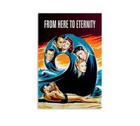 LNXEJAKT From Here to Eternity Movie Poster Decorative Painting Canvas Wall Art Living Room Poster Bedroom Painting Wall Art Picture Print Modern Family Room Decor 12 x 18 Inches (30 x 45 cm)