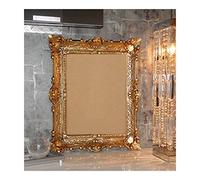 Lnxp 50TR Baroque Frame with Glass 56 x 46 cm Rectangular Repro Pictures for 30 x 40 cm or 40 x 30 cm Baroque Antique Gold